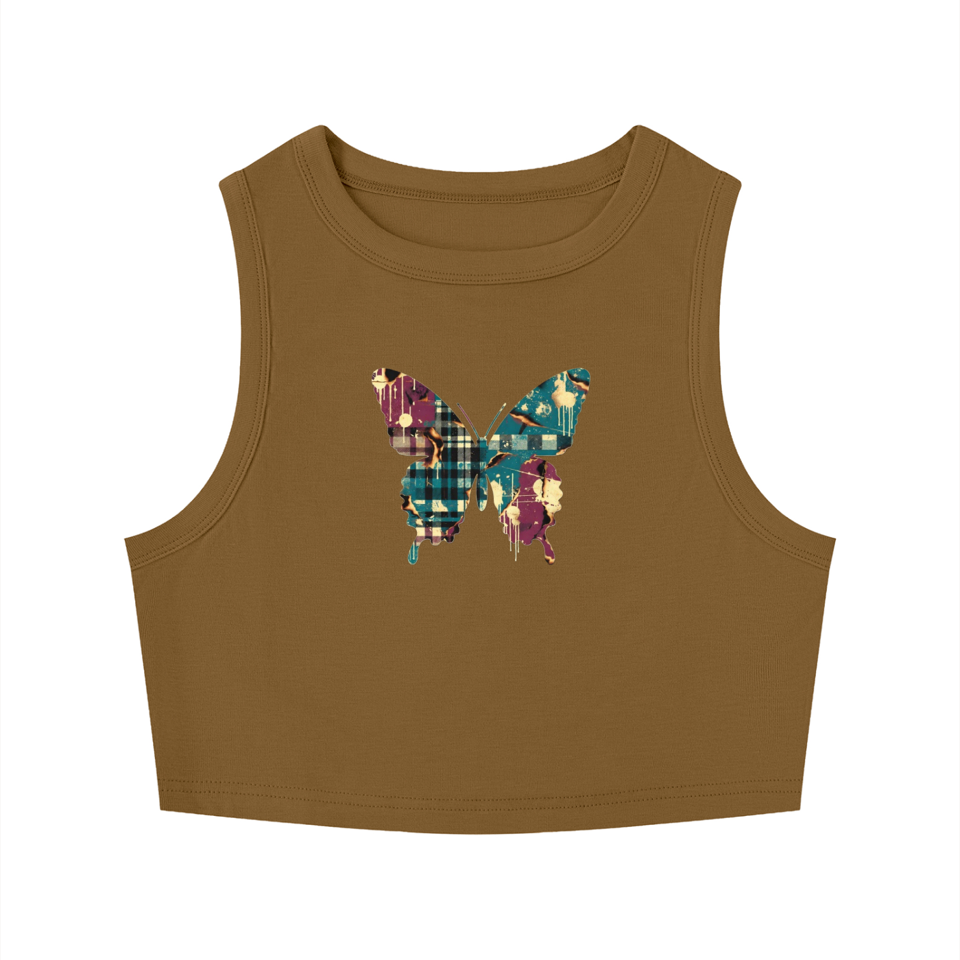 Women's Tight Crewneck Crop Tank Top