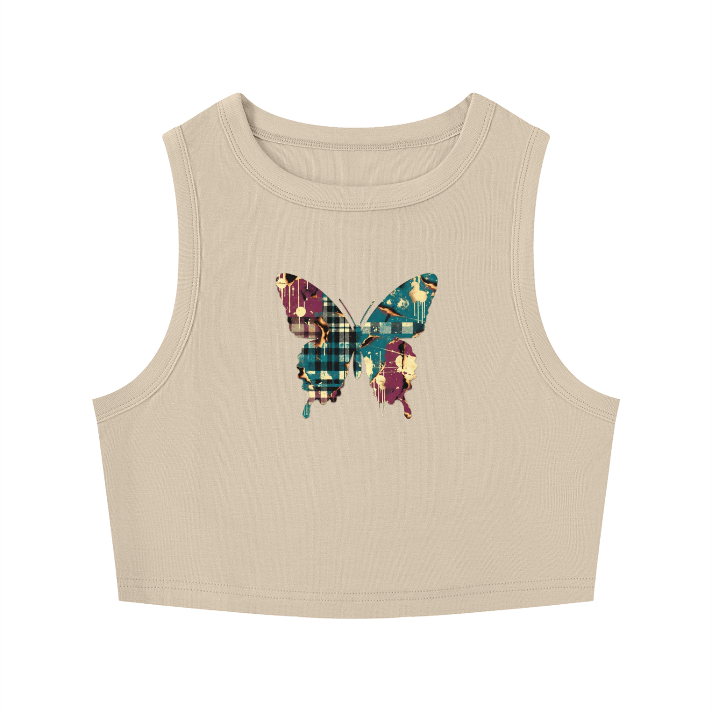 Women's Tight Crewneck Crop Tank Top